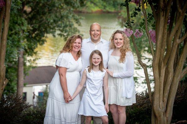 Lakeside family photography in Greensboro NC.