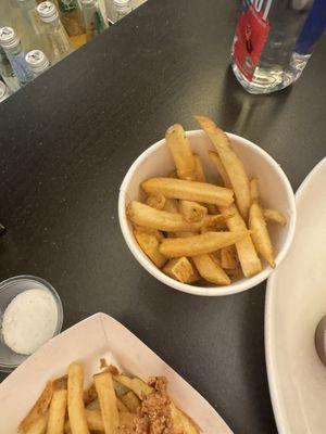 Unseasoned fries