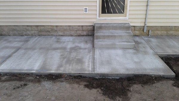 Brand new concrete patio pour.