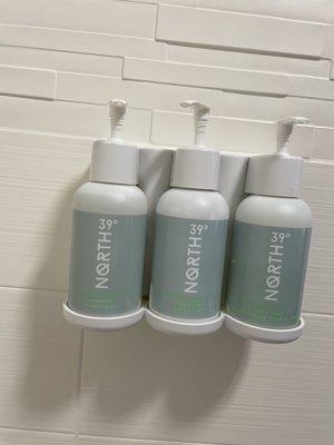 Great shampoo, conditioner and body wash-no more little plastic bottles polluting our beautiful earth!