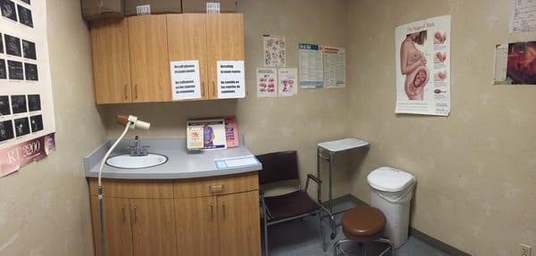 Inside the exam room