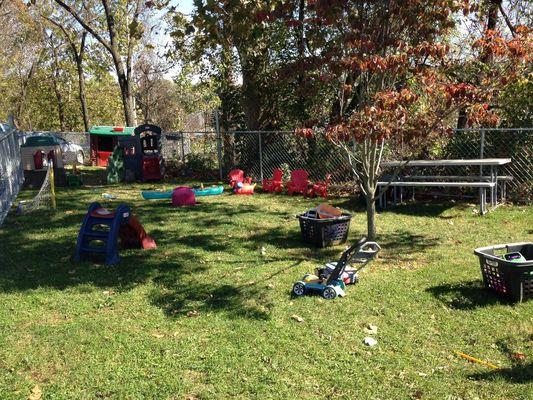 Fully Equipped Fenced in Outdoor Play Area