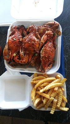 Crabs... delicious!.. Great food will come back. Magnificent!!! Awesome prices well worth it. I give 5 stars!