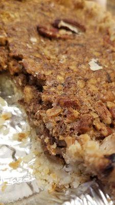 Close up of the pecan pie