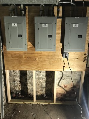 New 200 amp service on a 2 family house.