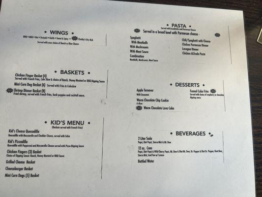 Menu.