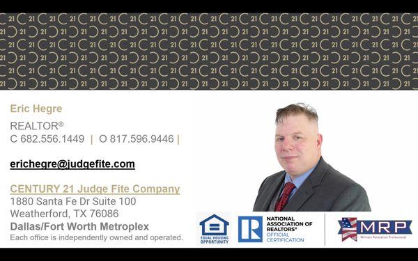 Realtor business card