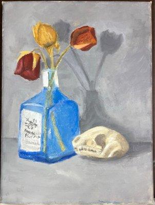 Final Oil Painting of her Still Life Transformed.