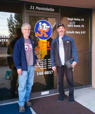 Hugh Parker, PT, CMP and Barry Brown, PT,  Owners, @ ITR the Day before they opened the Doors at their new location