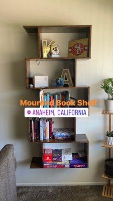 Book Shelf Mounted