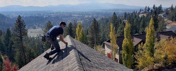 We inspect roof coverings from atop the roof surface when safe to do so to ensure you get the best evaluation of your roof possible.