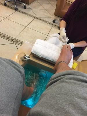 Birthday spa day with my wife. #RealMenShit