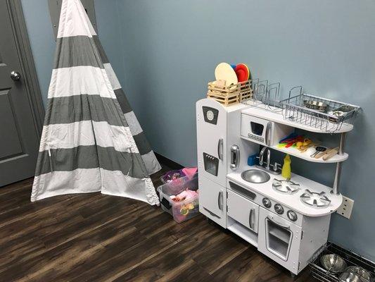 Play therapy room dedicated for our littlest clients.