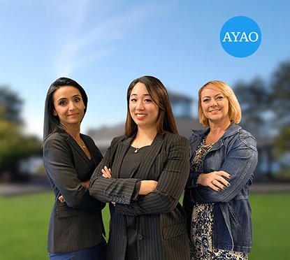 Team AYAO with Kirkland Marina Park as background.