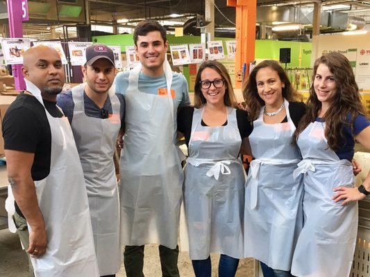 Our Canada team volunteers at the local food bank.