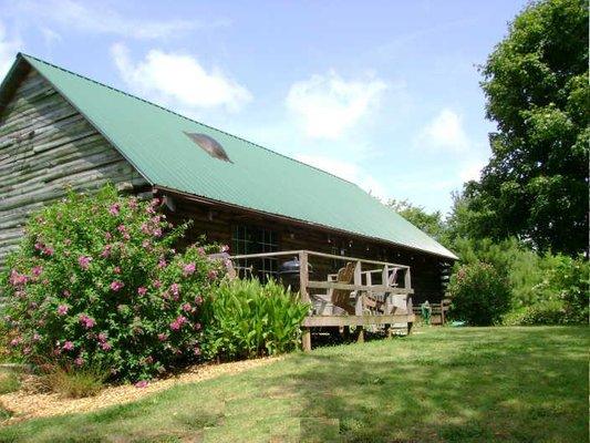 Back of Log House