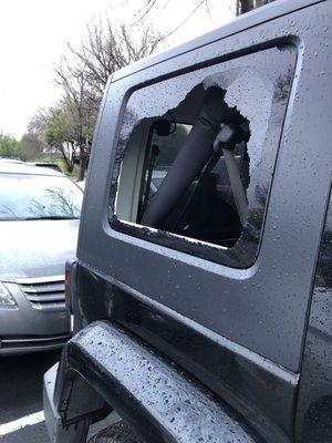 Smashed window