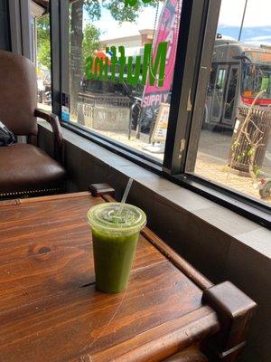 Green Juice by the windows!