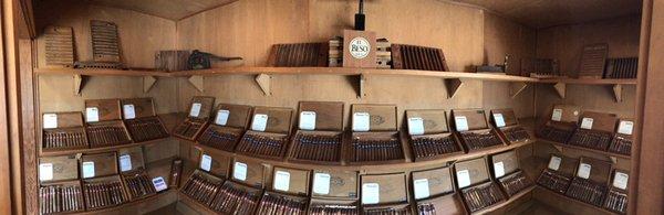 Our humidor selection.