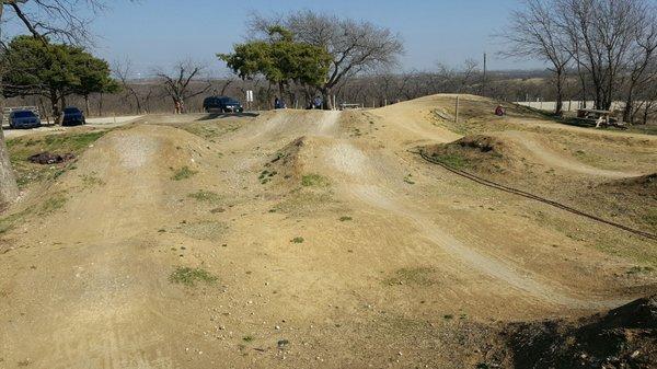 Off-road dirt track.