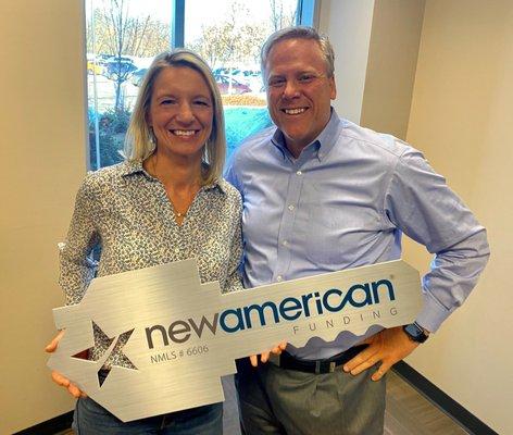 Matt and Jennifer Minder with New American Funding