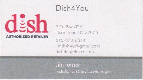 Dish4You.  Serving Satellite Customers in your area