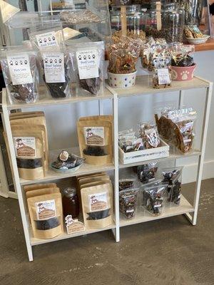 Locally made treats near the register