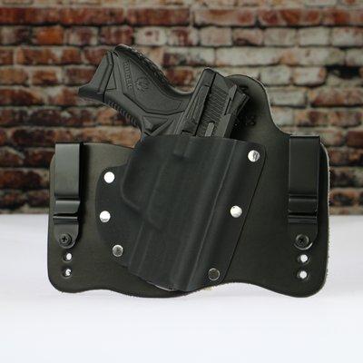 IWB Hybrid Holster in Black Leather