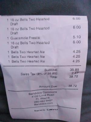 Not to mention we get charged two different prices for the same exact beers....come on.