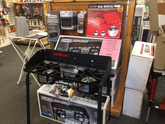 Yes, we have Camp Chef 2-burner Stoves + Parts!!