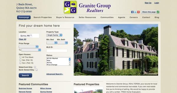 Granite Group Website where you can save your favorite homes to check on later, set email alerts for property searches and moro