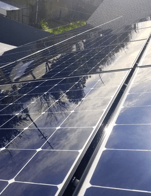 26 panel solar panel cleaning project.