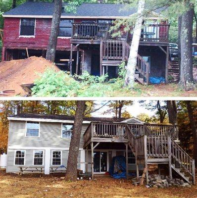 Cabin Before And After