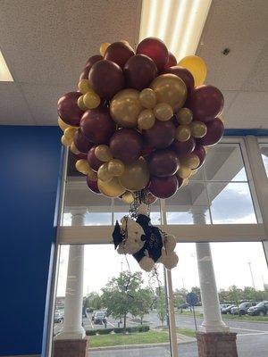 Cool balloons for Grad!