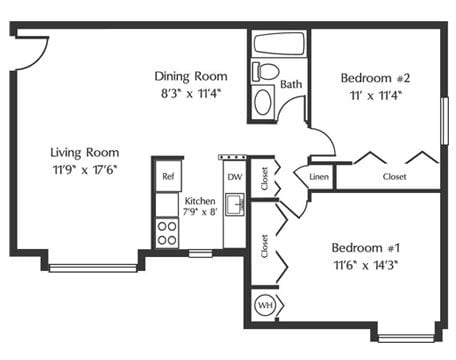 Two Bedroom Floorplan