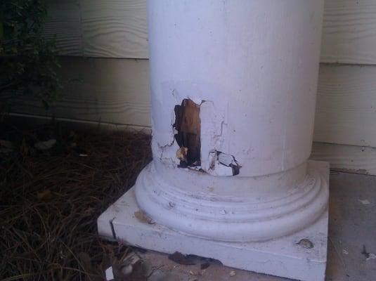 Exterior Column Rot