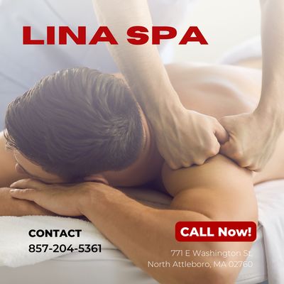 Lina Spa
 771 E Washington St, North Attleboro, MA 02760
 Call Us at 857-204-5361