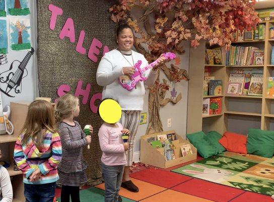 An adorable "talent show" in November that the parents were invited to