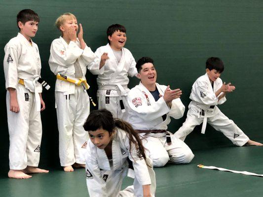 We make self-defense fun for kids with jig-jitsu!