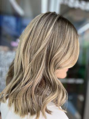 Blonde highlights