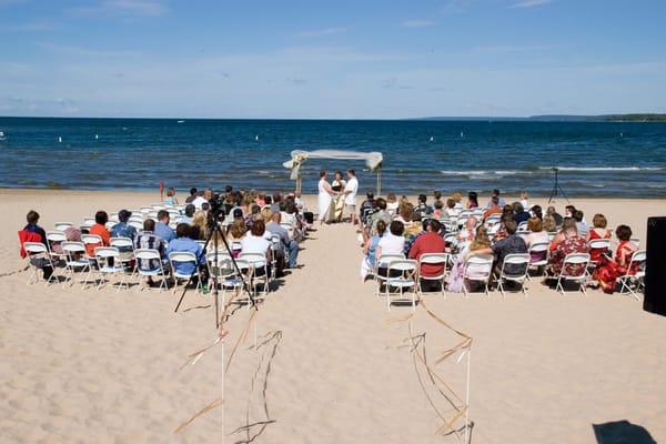 Beach Wedding at Sand Bay Beach Resort