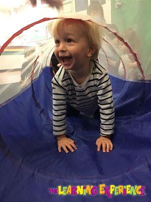 Tunnel time in Toddlers