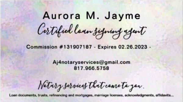 Aj Mobile Notary Services