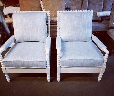 Chairs reupholstered