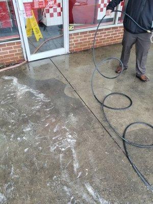 Concrete wash available. Schedule your appointment today.