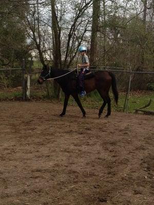 Another photo of the horseback lesson