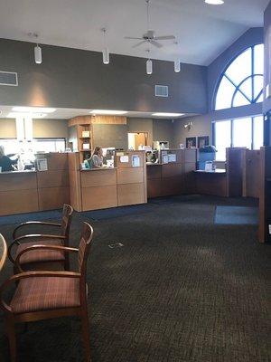 Teller line at Marion Road CorTrust Bank branch in Sioux Falls, SD.