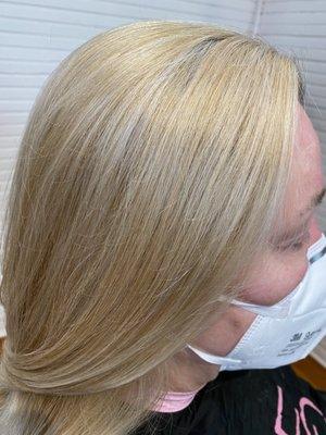 Expertise in corrective hair color.