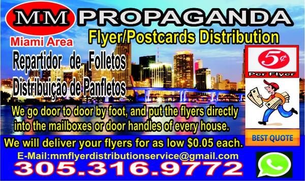 Flyers / Postcads Distribtion