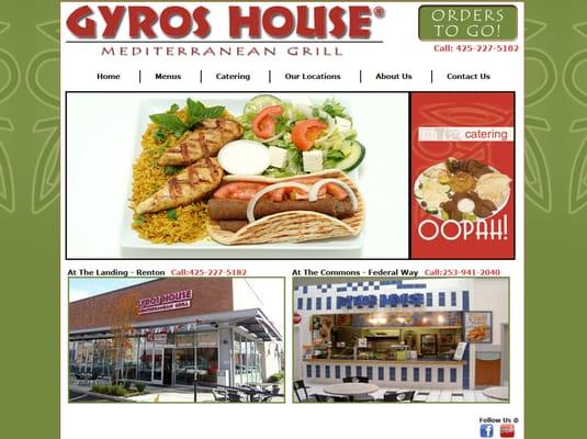 Restaurant small business website design.